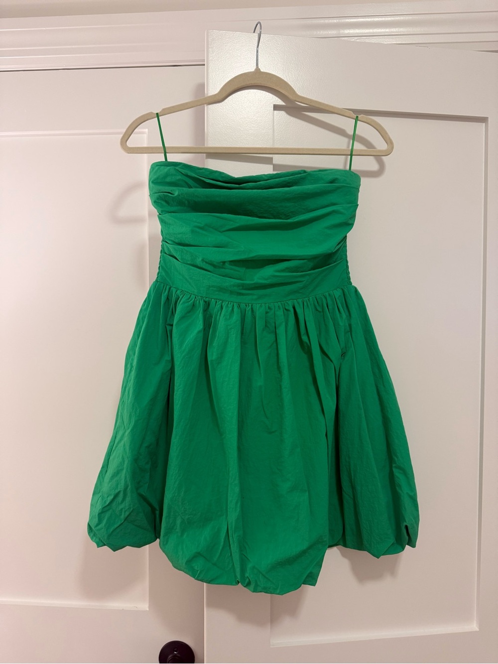 Amanda Uprichard Strapless Green Dress